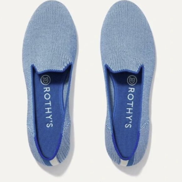 Rothy’s The Loafer Indigo Cloud Blue Slip-Ons Flats Women’s Size 9.5 NWOB - Picture 2 of 11